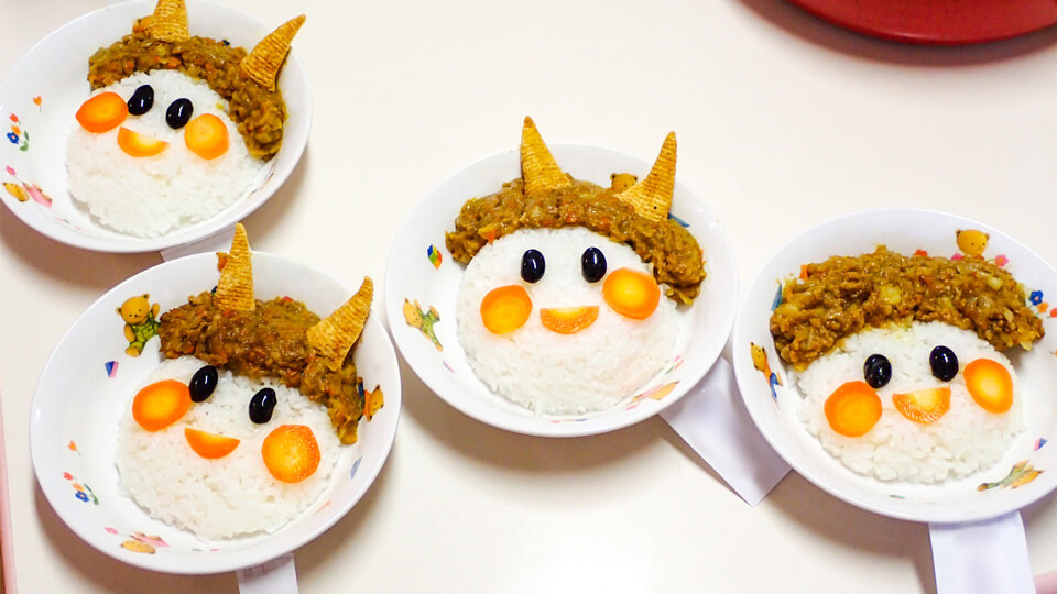 保育所のカレーの写真